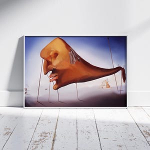 Surrealist Wall Art Print-Modern Abstract Canvas,Dreamlike Artistic Poster,Unique Home Office Wall Decor,Gift Wall Art,Abstract Painting