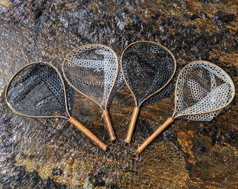 Handcrafted Custom Wooden Fly Fishing Landing Nets