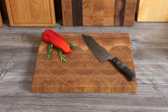 Stirnholzschneidebrett aus Eiche 40cm*30cm*4cm
