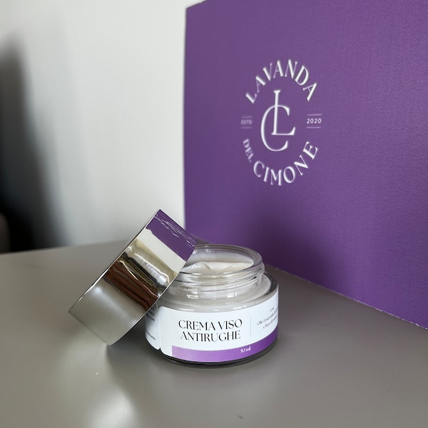 Crème visage anti-rides, crème à la bave d'escargot, cosmétique bio, cosmétique naturelle, soins de la peau, soins spa, lavande, bave d'escargot