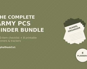 Complete Army PCS Binder Bundle | 190-Item Checklist + 8 Printables (PDF)