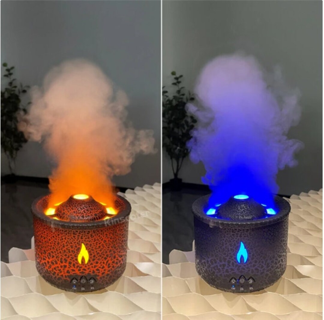 Volcano Diffuser Smoke Ring Spray Air Humidifier Volcano Flame Etsy