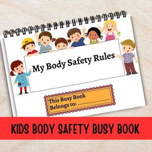 Body Safety Kids Busy Book Preschool Learning Homeschooling Preschool ...