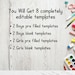 Editable Chore Chart for Multiple Kids Daily Checklist Template for ...