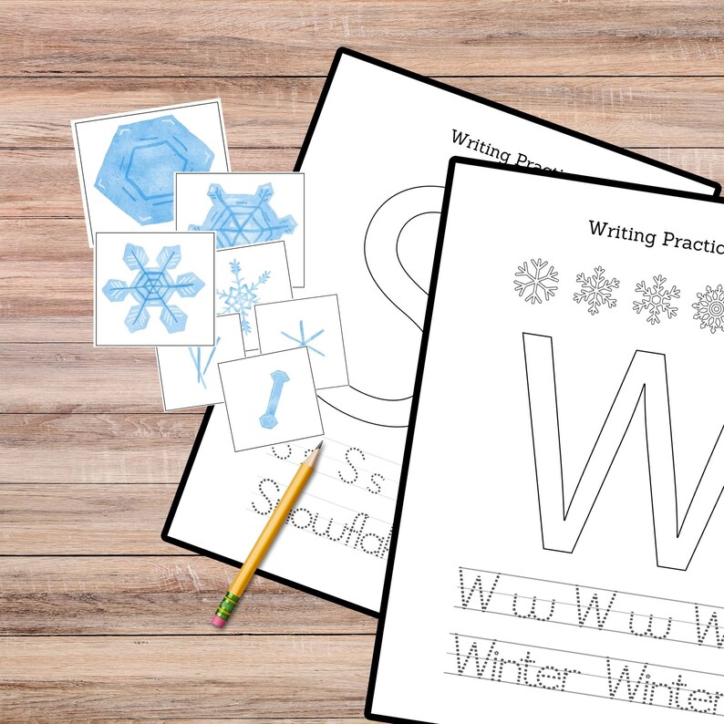 Snow Unit Study Snowflakes Printable Resources Homeschool Learning ...