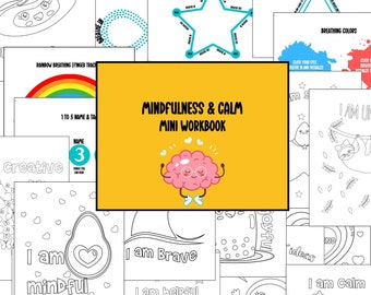 Calming corner mini workbook coping skills for kids self regulation social emotional learning psychology resources mindfulness techniques