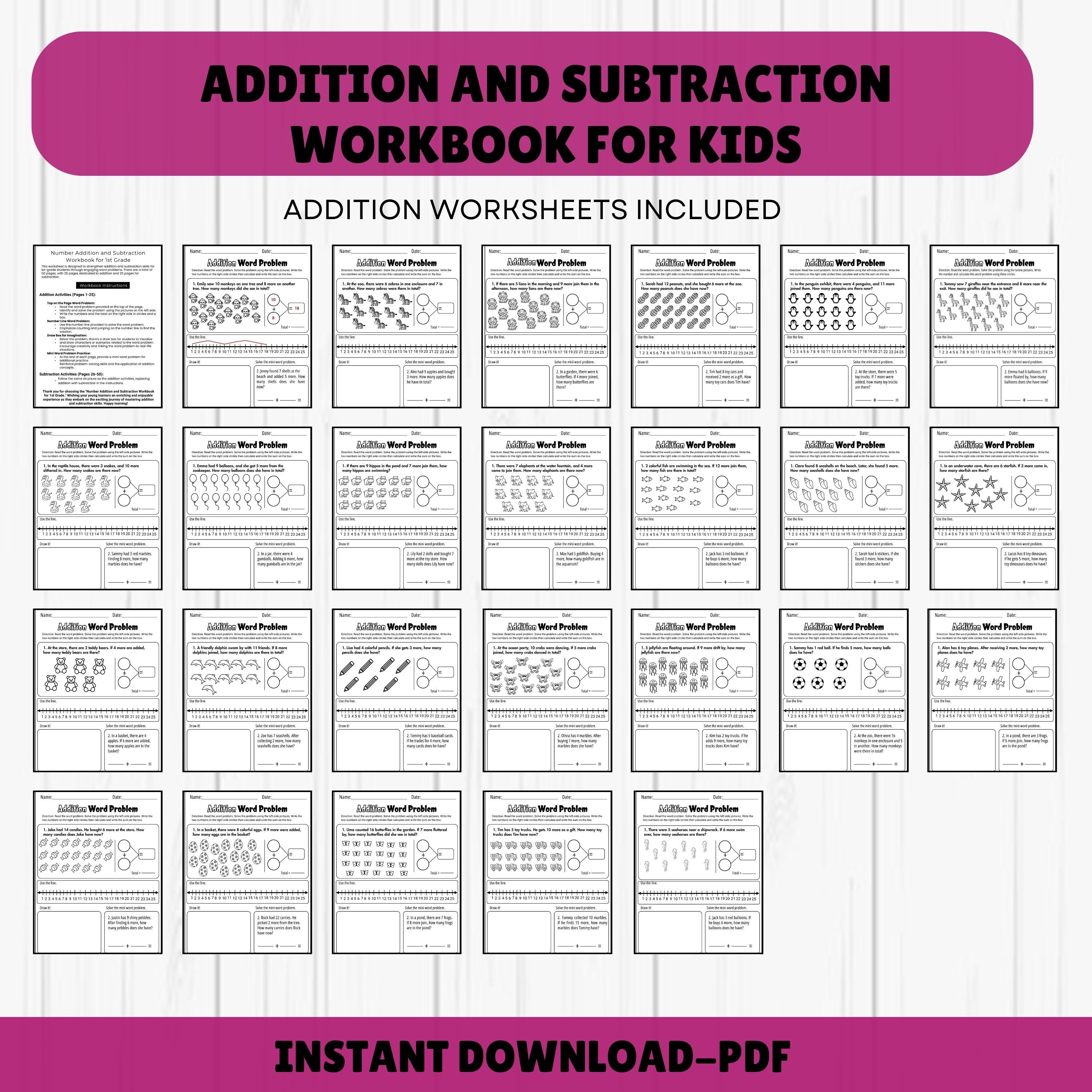 Math Worksheet 1st Grade Math Addition Worksheet First Grade Math ...