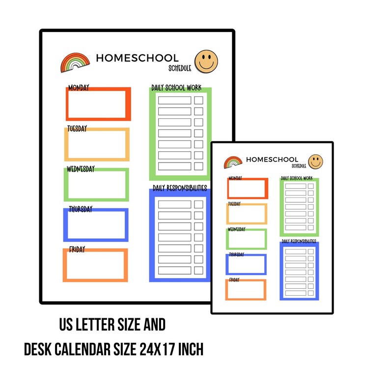 Homeschool Planner BUNDLE Printable Homeschool planner pages Lesson Planner, Report Card Template Kids Homeschool Planner Editable Weekly image 6