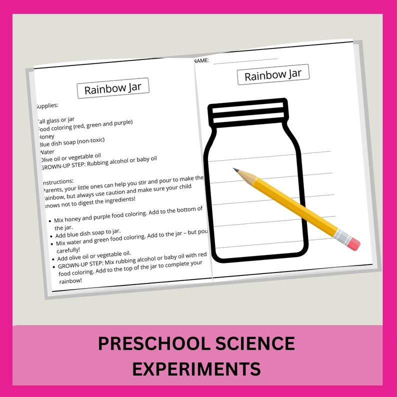 Kids Science Experiments Preschool STEM Science Experiment Printables ...
