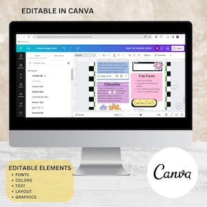 Meet the Teacher Classroom Printable Template Teacher Introduction ...