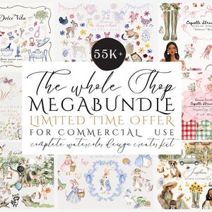 Ponad 55 tys. całych sklepów Clipart Bundle, Komercyjne wykorzystanie, Dożywotni dostęp do całego sklepu Bundle, Wszystkie przeszłe i przyszłe projekty Mega Bundle Digital Download