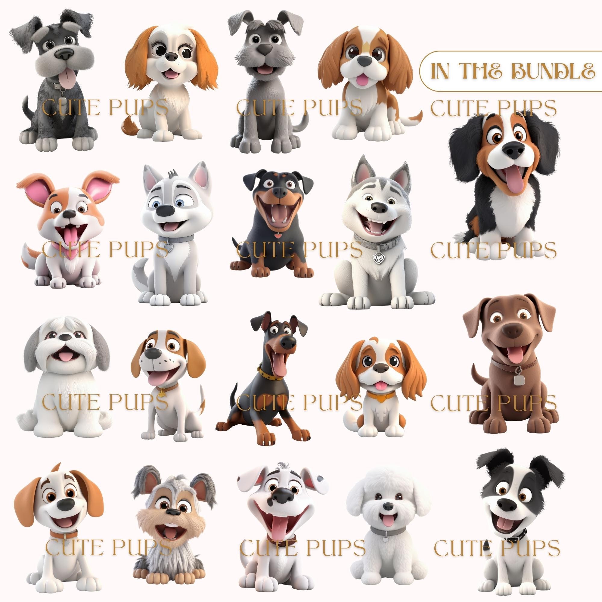 Animation Dogs Animated Dogs Clipartanimated Dogs Svgdogs Etsy