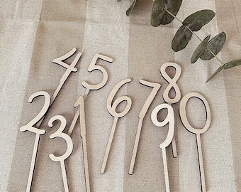 Cake topper numbers birthday