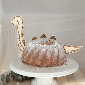 Cake Topper Tortenstecker Dino Langhalsen, Geburtstag Deko Kuchen Dinosaurier, Kinderparty deko groß