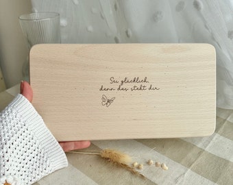 Frühstücksbrett Muttertag, Holzbrett Geschenk Mama, Freundin aus Holz