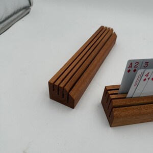 Wood Card Holder, Handcrafted Organizer, Hands Free - Etsy