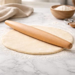 French Rolling Pin, Cherry And Maple Hardwood Pastry Tool