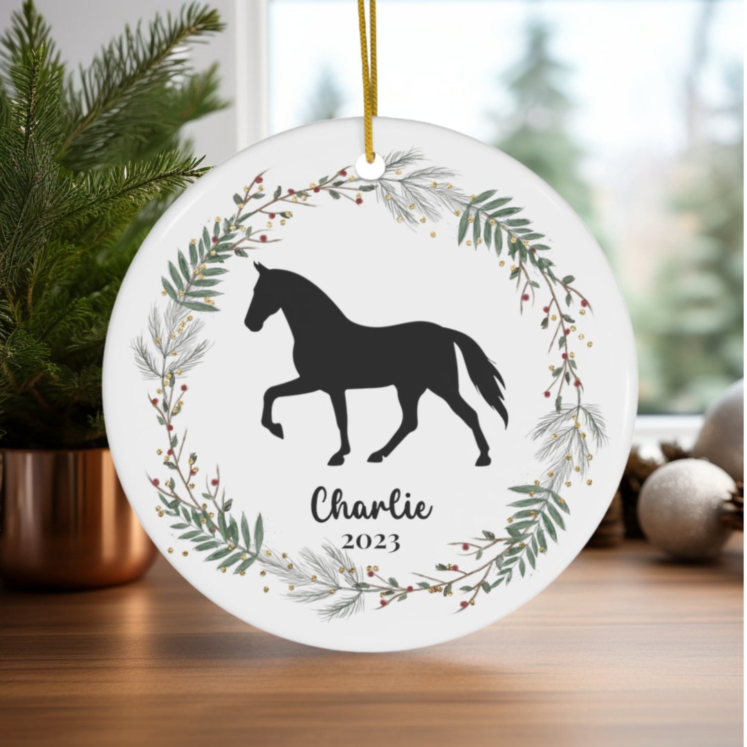 Personalized Gaited Horse Christmas Ornament, Gift for Equestrians and ...