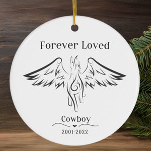 Personalisiertes Pferd Erinnerungs Ornament, Pferd Verlust Geschenk, Pferd Sympathie Geschenk, Pferd Trauer