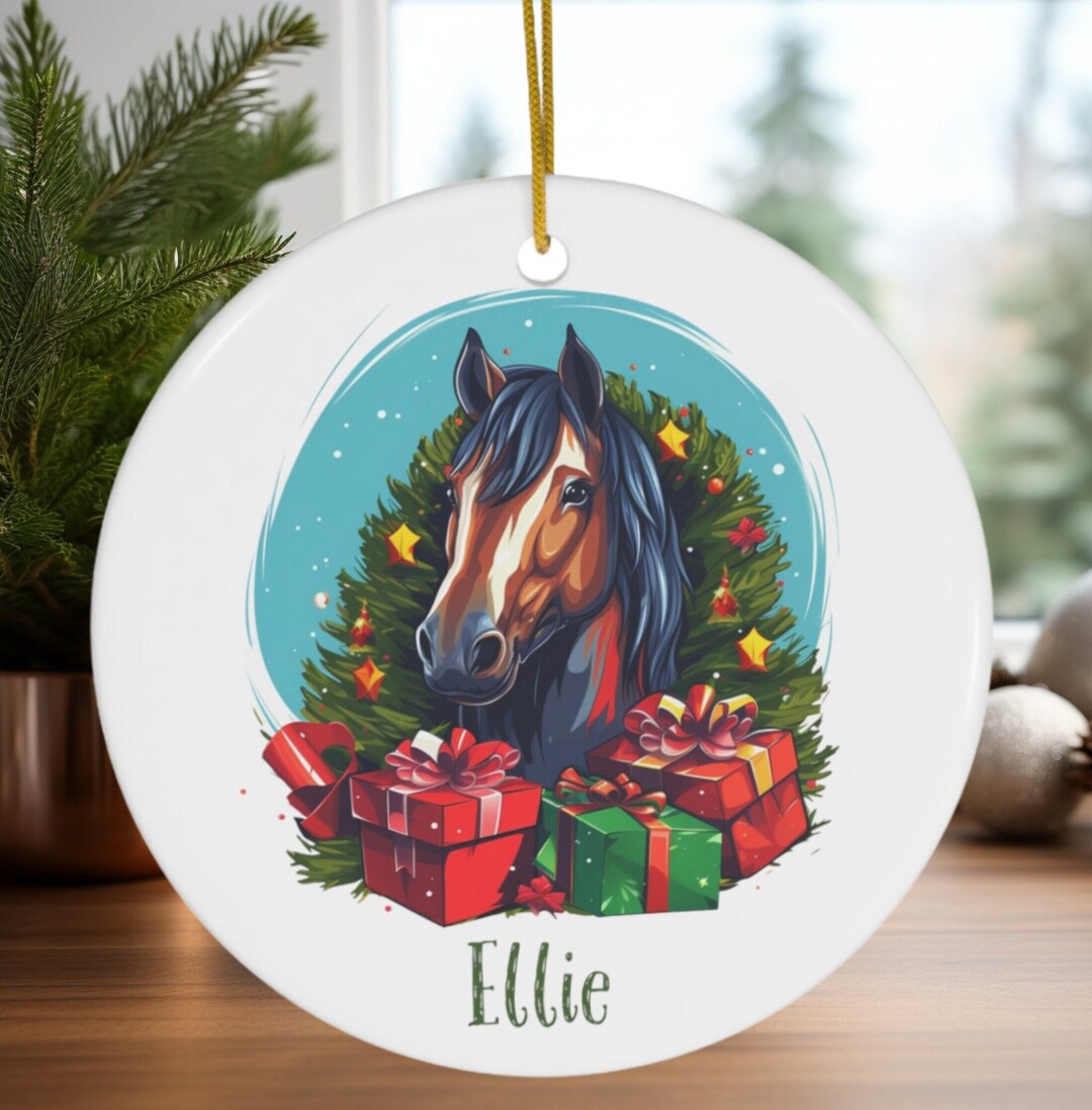 Personalized Horse Christmas Ornament, Gift for Equestrians and Horse ...