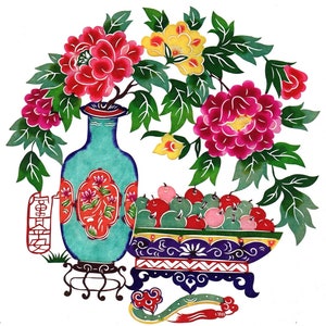 Collage y decoupage: colección asiática: más de 100 diseños ornamentales chinos antiguos y patrones florales