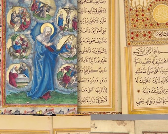 465 Pages from Historic And Ancient Bibles, Prayer Books, Medieval Books of Hours-Old and New Testament, Multiple Religions