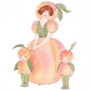 85 illustrations vintage - Enfants de la nature - Petits êtres du jardin