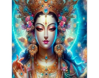 Paquete de 10 tarjetas en blanco Quan Yin (EE. UU. y Canadá)