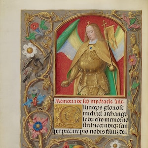 100 Medieval Illuminated Manuscript Pages - Images From 15th Century Books of Hours