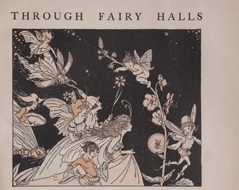 160 ilustraciones de páginas de libros antiguos de Fairy Realm de gran tamaño