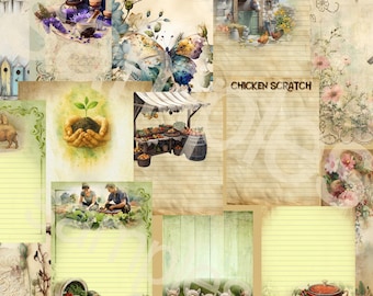40 Printable Farm and Garden Stationery Designs