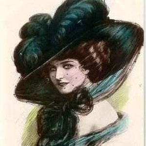 Curated Collection - 190 Victorian Glamour Portraits - Vintage illustrations of Beautiful Victorian Women. And Lots of  Hats.