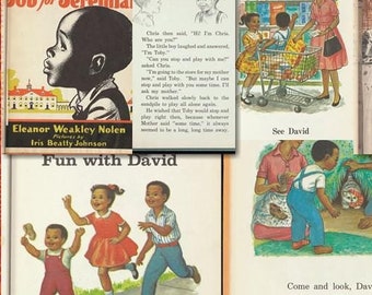 Colección seleccionada de 375 ilustraciones de libros infantiles afroamericanos de época de las décadas de 1930 a 1950