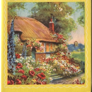 115 Vintage Cottage and Garden Illustrations 1940s-50s