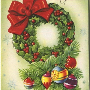Collezione di grafiche natalizie curate - 200 biglietti di auguri e decorazioni floreali natalizie vintage - dall'epoca vittoriana a metà secolo