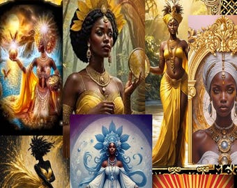 Divine Feminine - 20 Goddesses of Color Hi Res Cellphone Wallpaper Designs