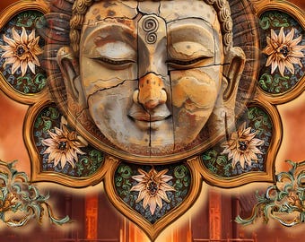 BuddhaZen Mindful Meditation Oracle Cards- 20 Printable Cards to create your own deck, Plus 5 vintage downloadable books about Buddha