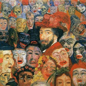 225 ilustraciones coloridas y arte histórico: máscaras de espectáculos: teatro, danza, ópera china, danza noh japonesa