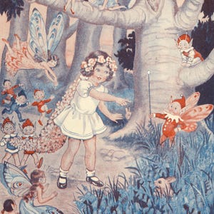 700 vintage illustraties - samengestelde collectie - De fantasiewereld van feeën en kinderen