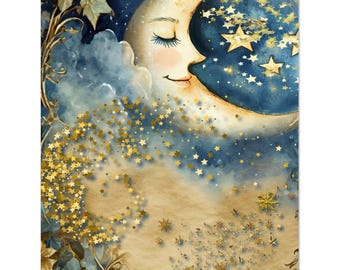 Pack of 10 Celestial Blank Notecards