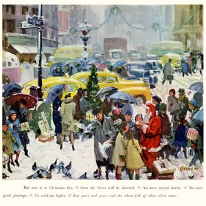 100 grote reclamegraphics voor retro kersttijdschrift