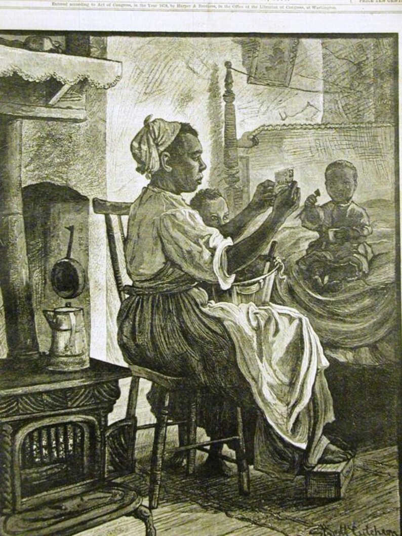 50 Illustrations - Vintage African American Diaspora- Etchings ...