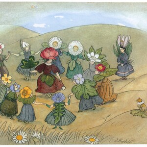 60 Vintage Illustrationen aus Schweden - Feen und Waldwichtel