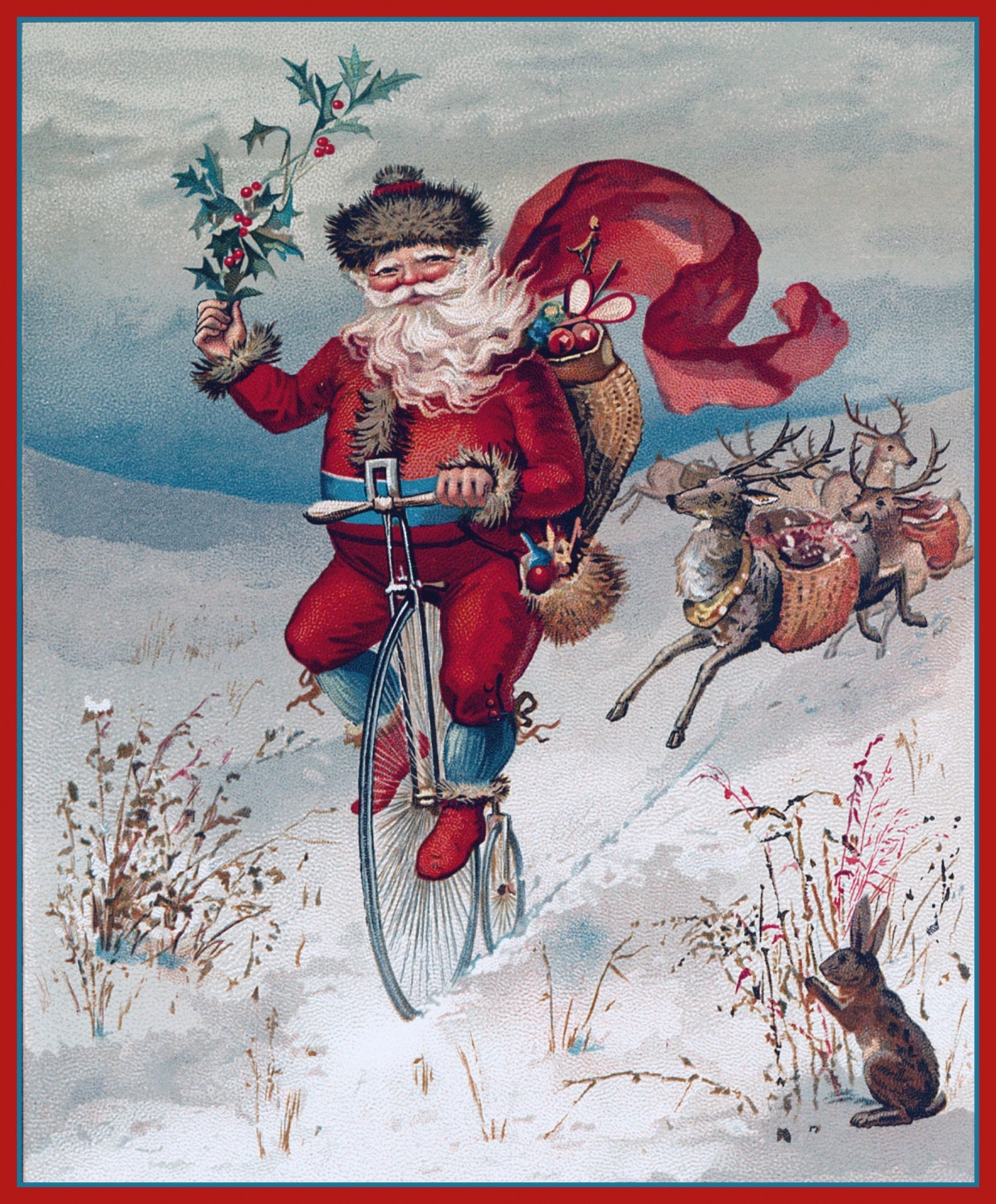 Victorian Santa Collection 70 Graphics Derived From Vintage Christmas ...