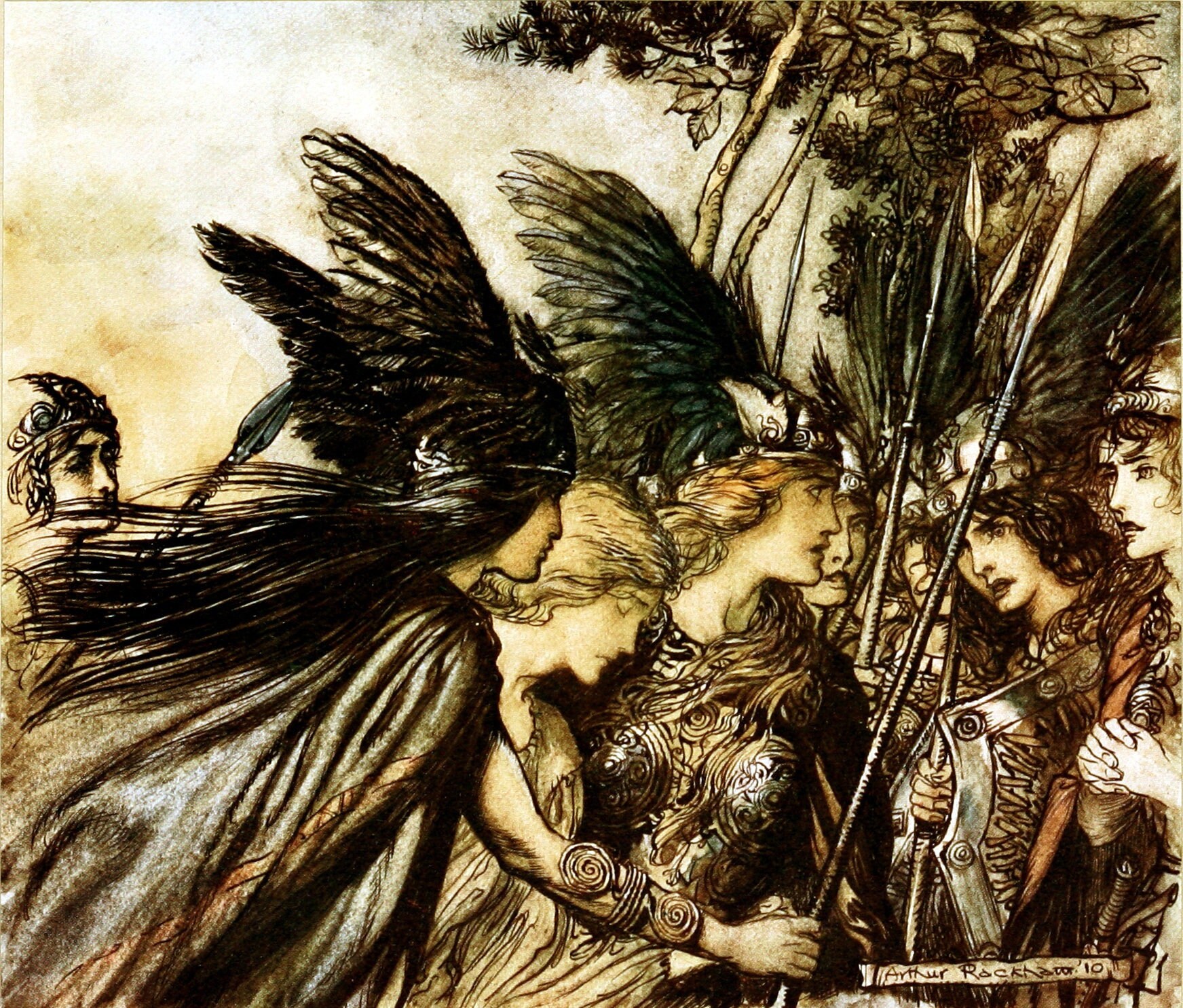 100 Magical and Fanciful Arthur Rackham Fairies, Fairyland, Wee Folk ...