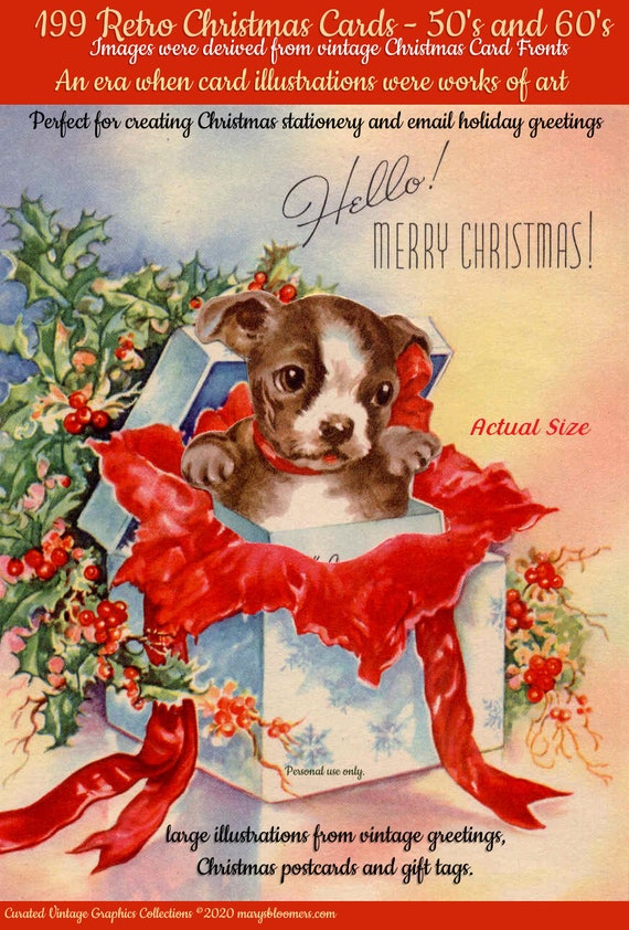 厳選されたヴィンテージクリスマスカードの表紙199点 - Etsy 日本