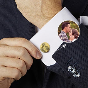 Groom Wedding Gift, People Portrait Photo Cufflink Custom, Photo engraved Cufflinks, Father of the Bride Gift, Personalized Gifts for Men