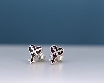 ★STONE HENgE★ 14K Heart Earring ☆人気☆ Heart and Precious Stone Earrings – Gazza Ladra Fine Jewelry