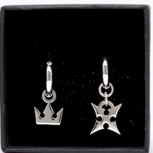 Cross and Crown Earrings