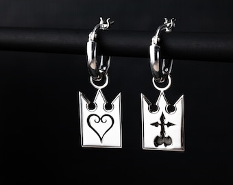 Heart and Nobody Card Earrings